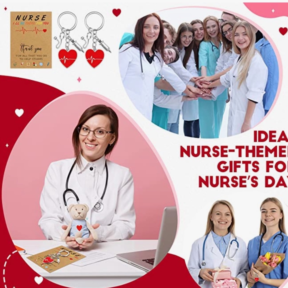Nurse Keychain Gift Set with 3 Pendants and Appreciation Thank You Card. - Picture 14 of 16